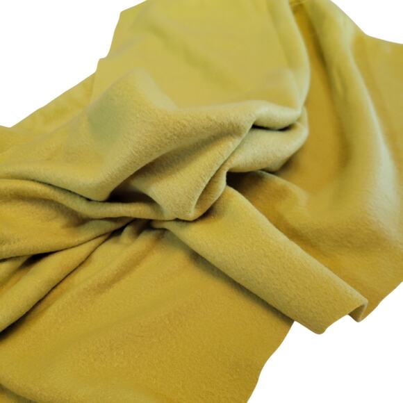 Mustard Yellow Fleece Fabric 61 x 44" Soft Warm Material for Craft Sewing - Picture 2 of 11